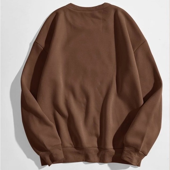 SHEIN Plus Solid Drop Shoulder Sweatshirt - Picture 2 of 10